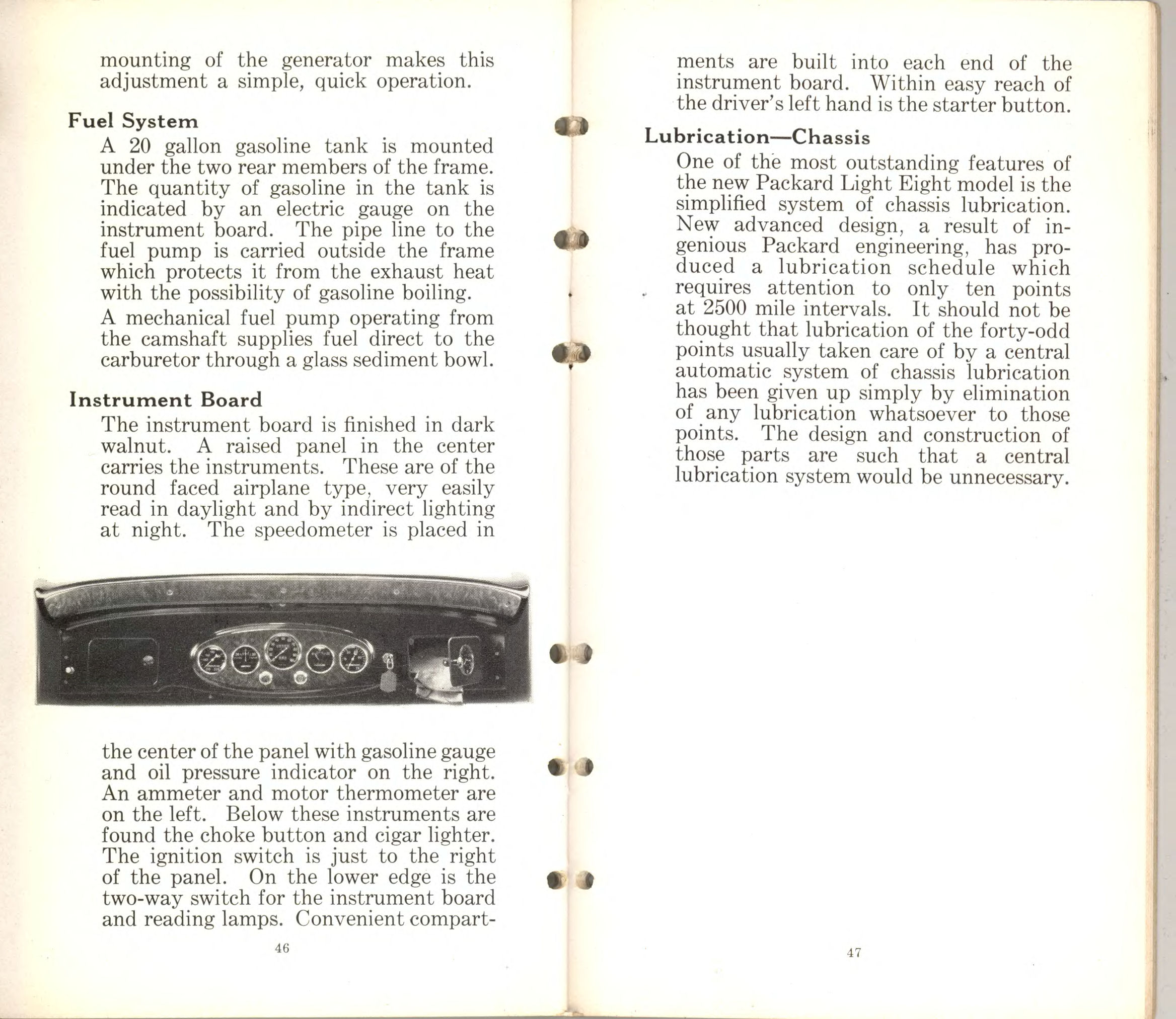 1932 Packard Light Eight Data Book Page 2